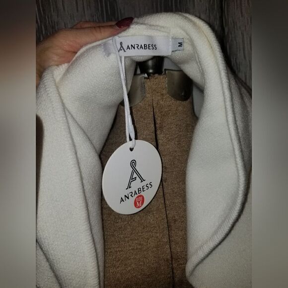 ANRABESS Cardigan for Women Open Front Oversized Hoodie Sweater Coat Casual Pock - Picture 4 of 9